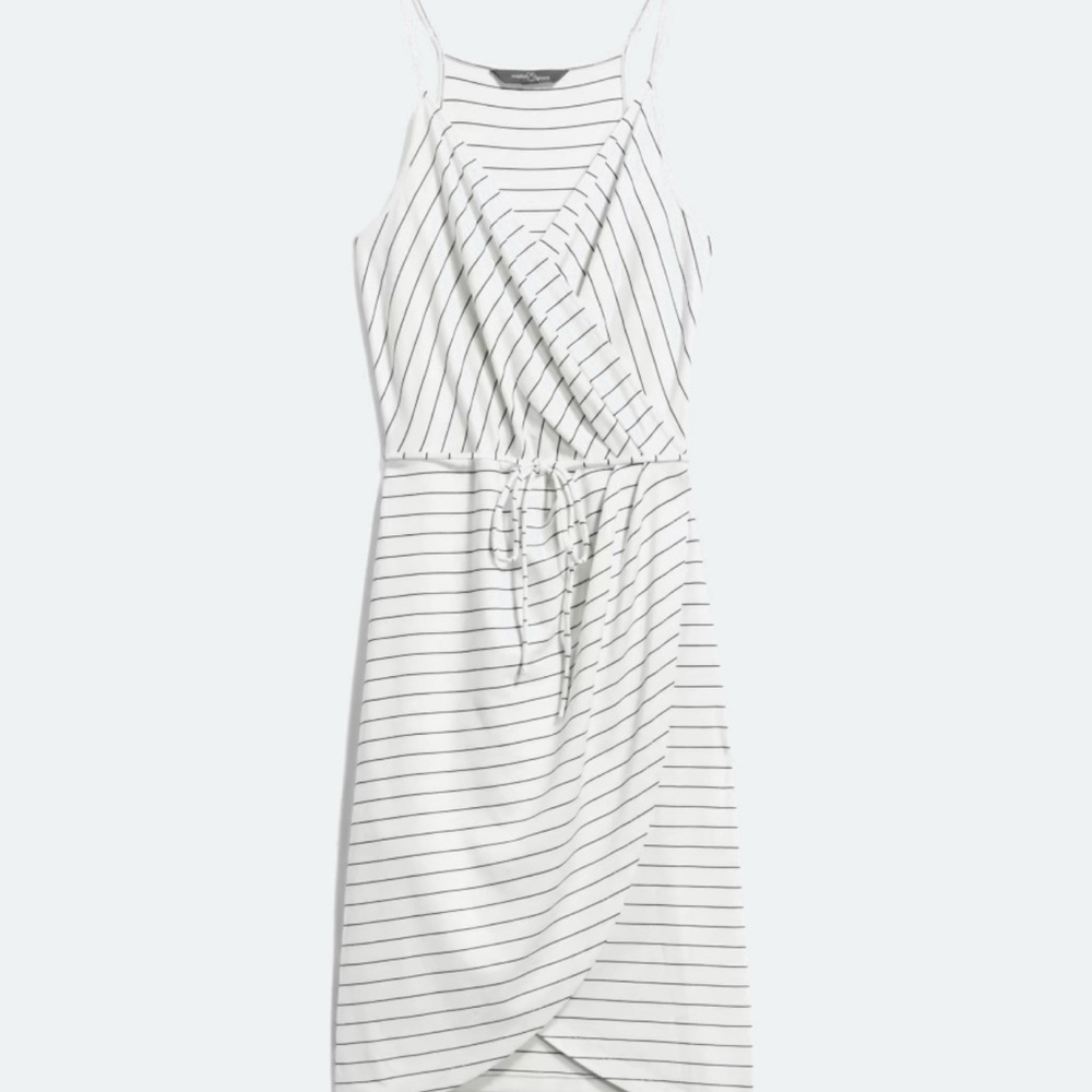 White Striped Dress